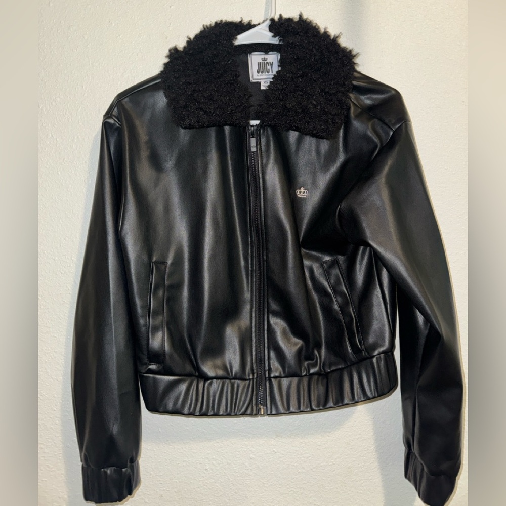 Juicy Couture black leather jacket